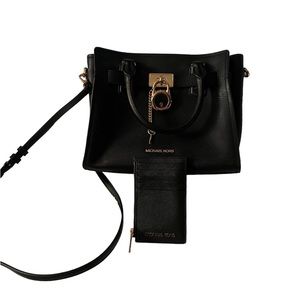 Michael Kors Hamilton Leather Small Satchel Crossbody
Bag